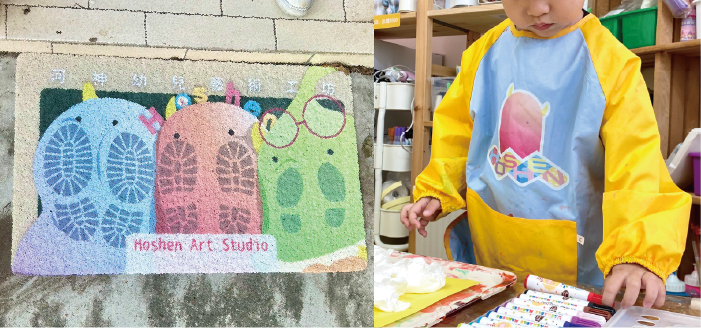 幼兒園客製圍兜與校園藝術用品